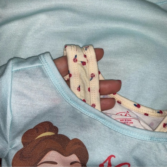 Disney Belle Beauty Nightgown Girls Size 3 PJ Pajama Lightweight Christmas Dress - Picture 3 of 7